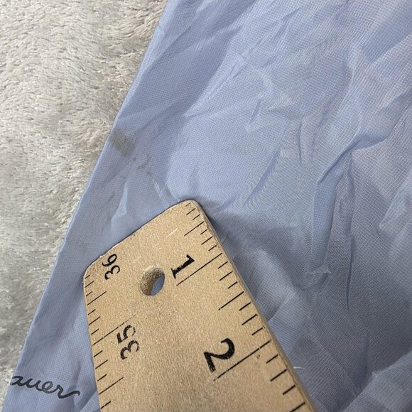 Eddie Bauer Jacket Womens Medium Light Blue Hooded Windbreaker Rain Shell Coat - Picture 9 of 15